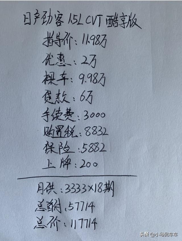 喜提日产劲客，SUV车型也能有轿车的油耗，这价格没买亏吧？