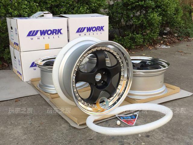 纳瓦拉蓝奥迪S3提车改装作业 19寸BBS RE-V轮毂装车