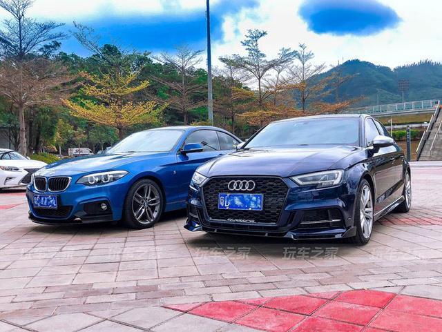 纳瓦拉蓝奥迪S3提车改装作业 19寸BBS RE-V轮毂装车