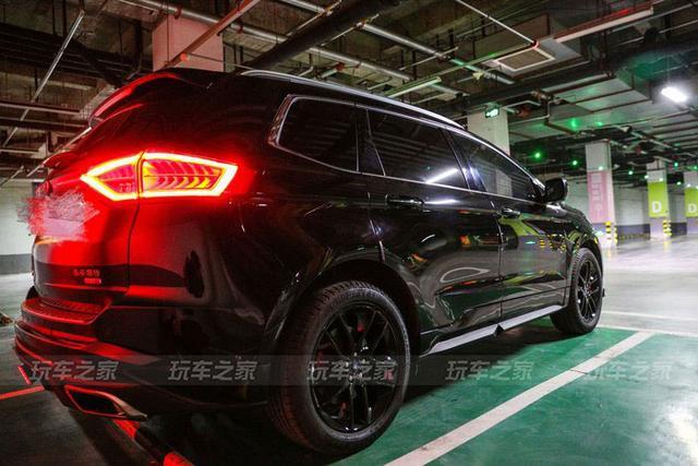 锐界提车作业福特锐界提车一年半后改装黑武士没想到suv也能这么帅