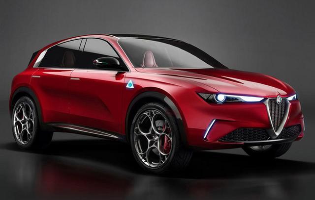 阿尔法·罗密欧新SUV，前脸造型凶悍，轮圈挺好看的