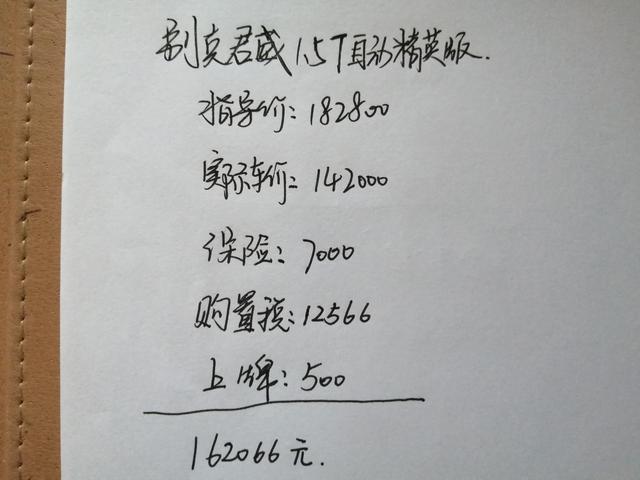 16万多喜提君威1.5T自动精英版，最满意空间和动力，价格贵了吗？