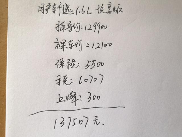 13万多喜提日产轩逸，空间油耗最满意，这价格贵了吗？