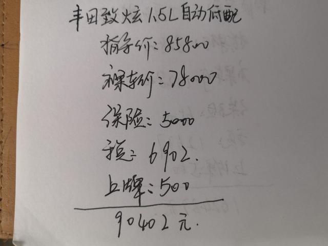 送给老婆的生日礼物，7.8万入手丰田致炫，一公里才3毛钱