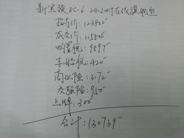 朋友提新宝骏RC-6顶配，车长将近5米，带掀背式尾箱，这价格咋样