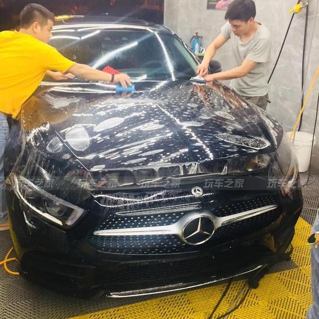 全新奔驰CLS350提车改装作业