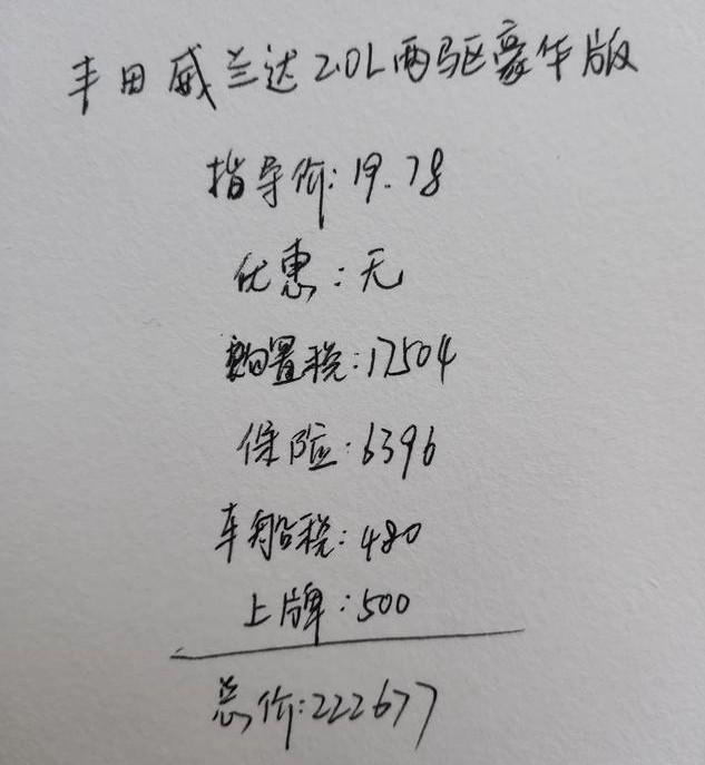 22万提丰田SUV，朋友开了六千公里后有话要说，感触颇深