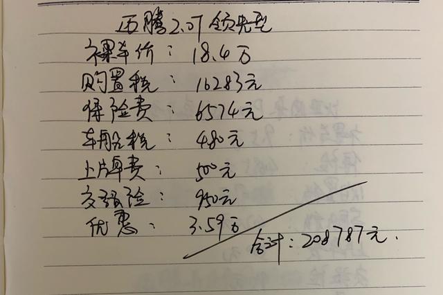 小伙喜提新款迈腾2.0T领先版，大家看看这个价格买贵了吗？