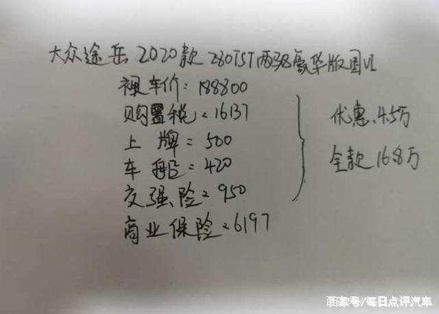 提大众途岳，最终落地价168000元贵吗？车主说了大实话
