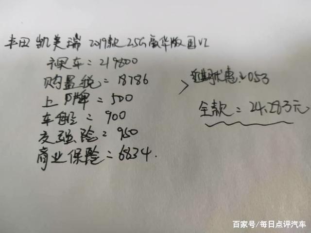 选择了2.0的凯美瑞后悔吗？它的动力弱吗？车主说了几点感受