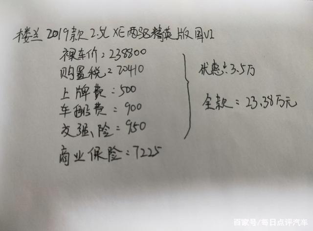 楼兰的底盘稳吗？买它花了233800元贵吗？车主说了真实感受