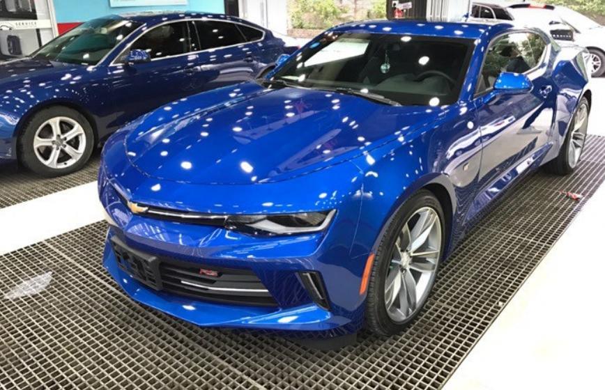 提车作业2016款科迈罗蓝色附驾驶感受