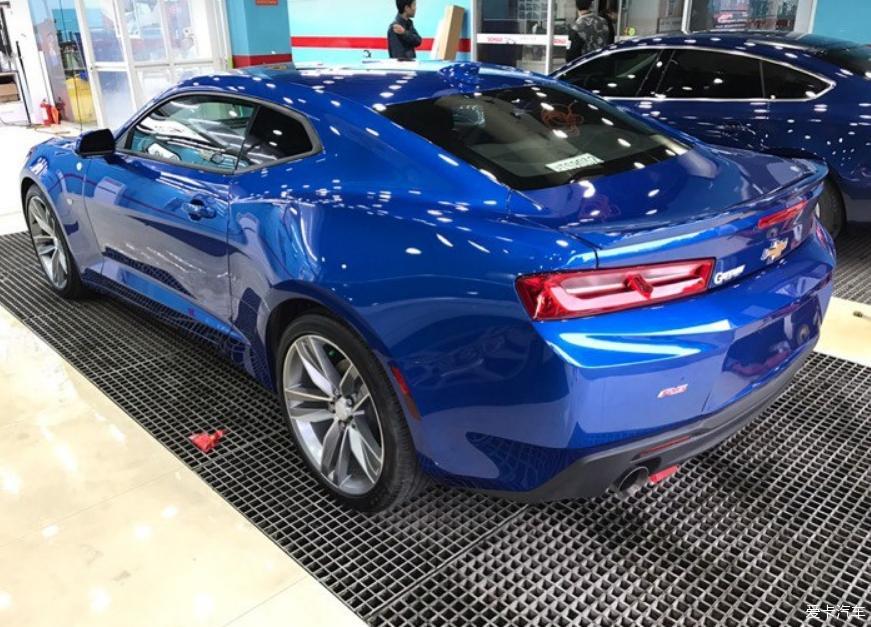 提车作业2016款科迈罗蓝色附驾驶感受