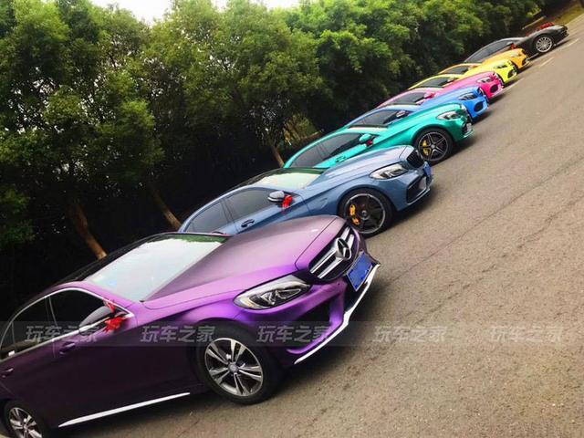 骚黄奔驰C200L改装二阶进化史 玩车之路愉快而又坎坷