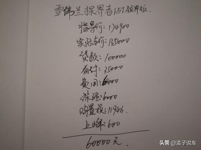 8万喜提雪佛兰探界者，用车2个月后，车主：月供3055没压力