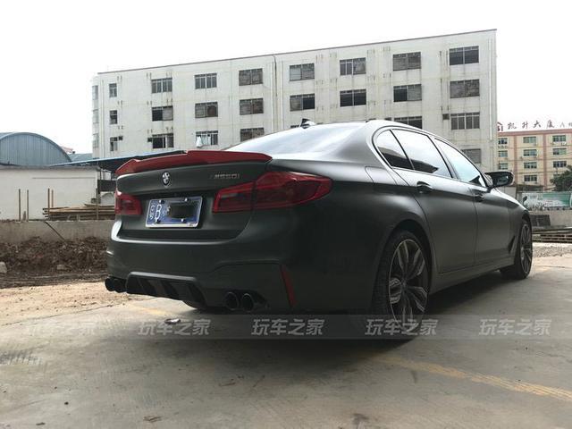 宝马528Li G38提车一年改装总结 全车陶瓷军绿改色