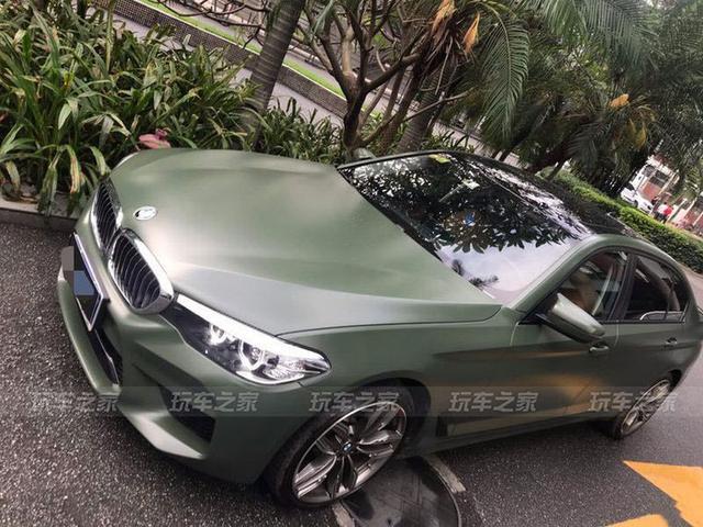 宝马528Li G38提车一年改装总结 全车陶瓷军绿改色