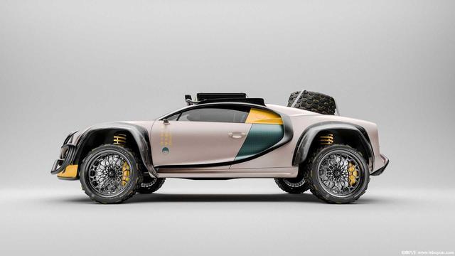 布加迪Chiron 4×4超级SUV渲染图 或搭W16发动机