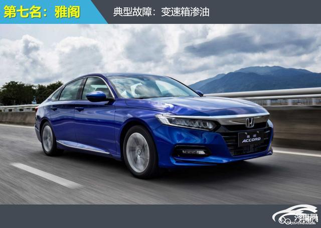 2020年最不可靠变速箱投诉指数排行：中型车篇