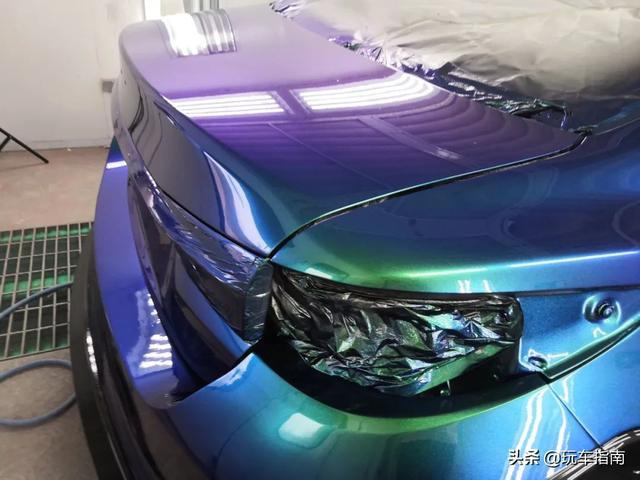 马自达阿特兹爆改宽体变成后驱模样，全车变色龙漆比魂动红更出彩