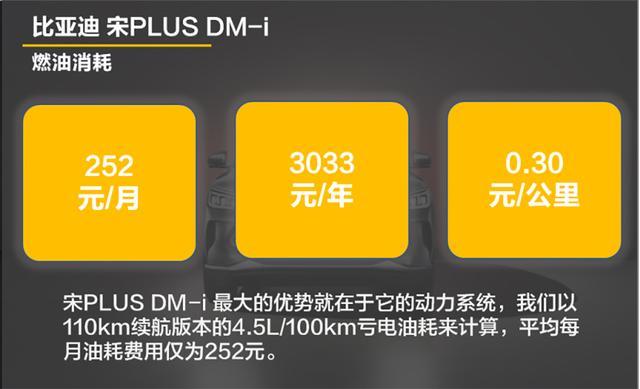 1公里8毛 油耗是亮点 宋PLUS DM-i用车成本