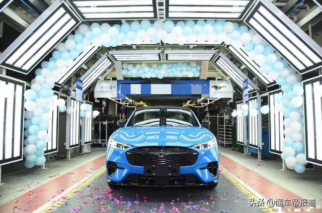 新车｜硬刚特斯拉，国产Mustang Mach-E试制车下线