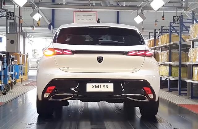 新一代标致308实车，搭1.6T混动配四驱，竞争大众高尔夫