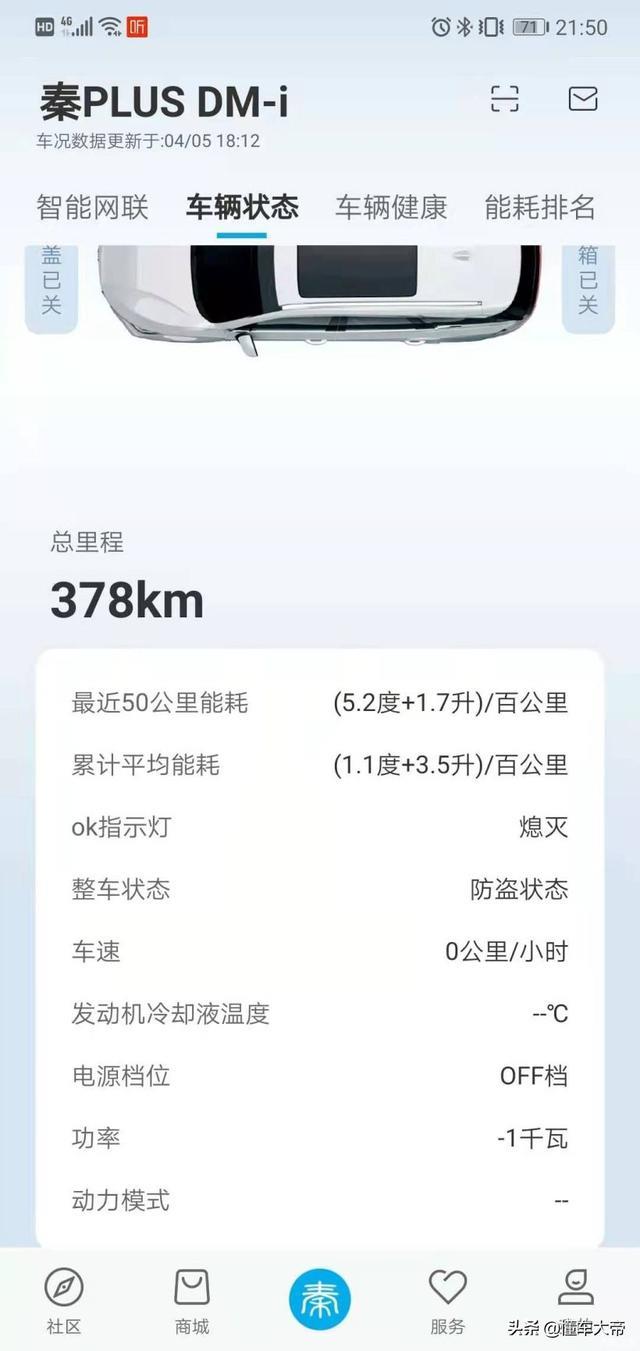 比亚迪秦plus DM-i提车6天，百公里油耗最低2.9升