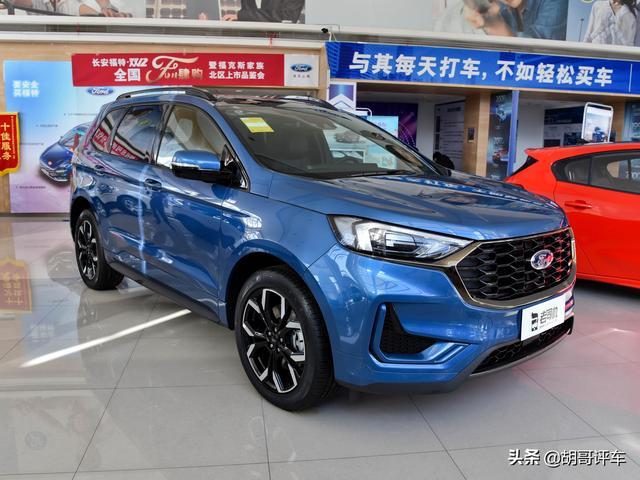 又一款合资中型SUV，外观硬朗动力强，实拍福特锐界