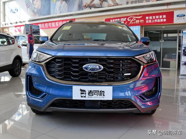 又一款合资中型SUV，外观硬朗动力强，实拍福特锐界