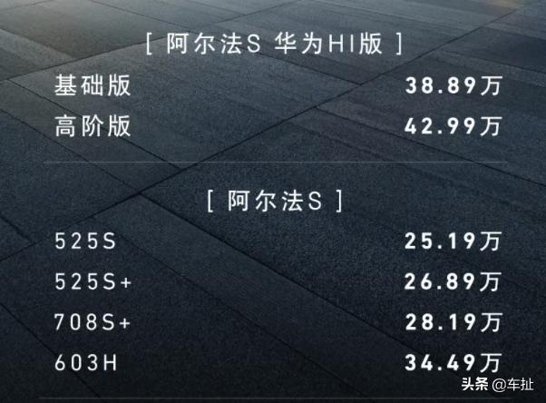 华为一出手就是王炸，极狐阿尔法S上市，25.19万起