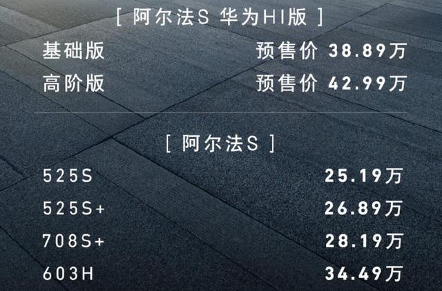 华为HI版成最大亮点，极狐阿尔法S上市售25.19万元起