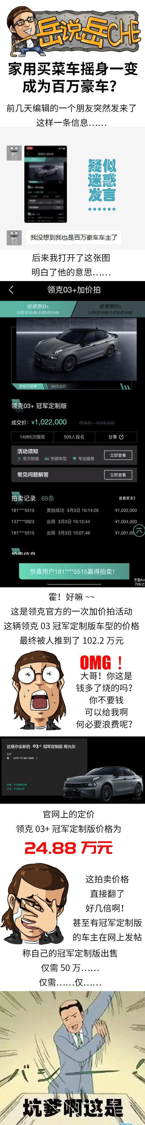 领克03+卖出了102万？！原来这样的情况在拍卖界也不少见