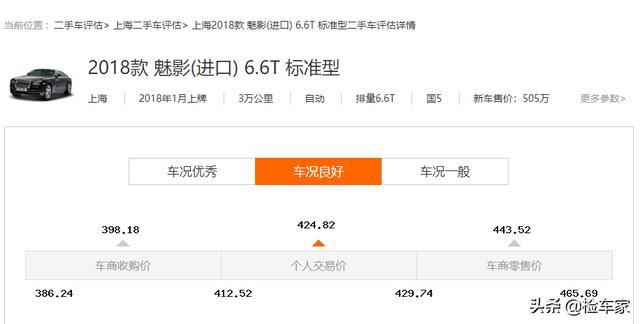 劳斯莱斯有多保值？看看这辆三年的魅影你就知道了！远超平常车