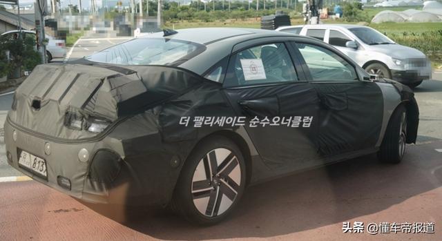 新车｜不想买比亚迪汉和小鹏P7可以等等它！现代IONIQ 6最新谍照