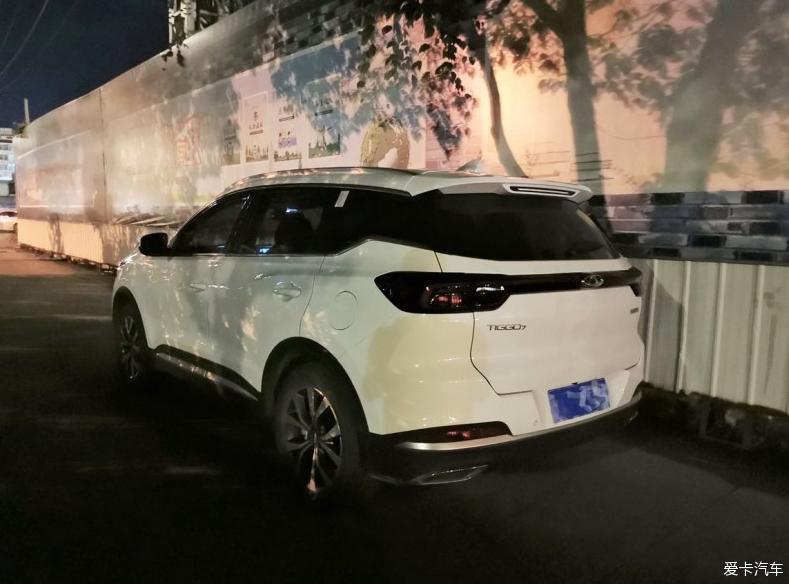 夜色之下的虎7，也是一款颜值很高的车！