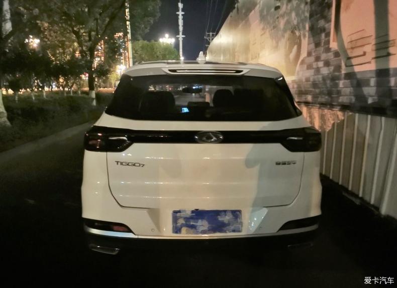 夜色之下的虎7，也是一款颜值很高的车！