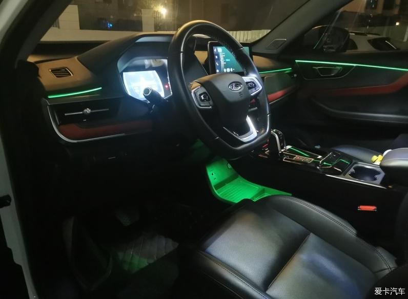 夜色之下的虎7，也是一款颜值很高的车！
