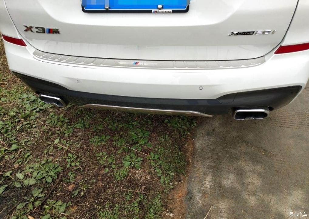 分享安装X3后杠护板及后备箱门槛护板